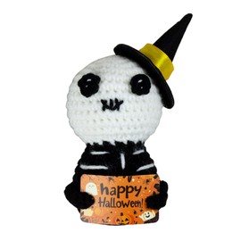 ONFAON, juguetes de lana de punto fantasma con tarjeta positiva, divertido y lindo regalo de animación, muñeca fantasmas para el hogar, computadora, decoración de fiesta de Halloween