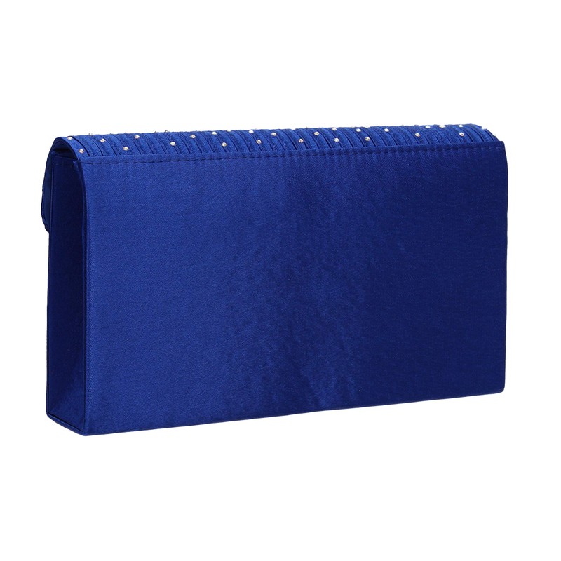 SWANKYSWANS Womens Abby Diamante Envelope Style Bag Clutch Royal Blue