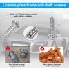 Anti Theft License Plate Screws Kits, Rustproof Stainless Steel Mounting