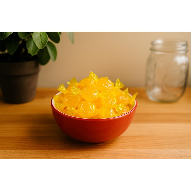 Butterscotch Hard Candy – Smooth Butterscotch Buttons, Rich, Golden Classic