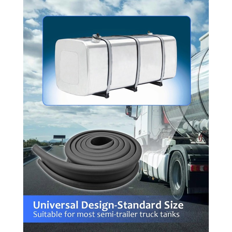 2 Inch Fuel Tank Strap Isolator Compatible with Semi-Trailer Trucks,