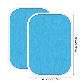 Dreamtop 60 Pcs (30 Packs) Abs Trainer Gel Pads Muscle Toner Pads Replacement Gel Sheet for Abs Toner Abdominal Workout Toning Belt