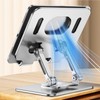 Tablet Stand Desktop Rotating Foldable Aluminum Alloy Heat Dissipation Base