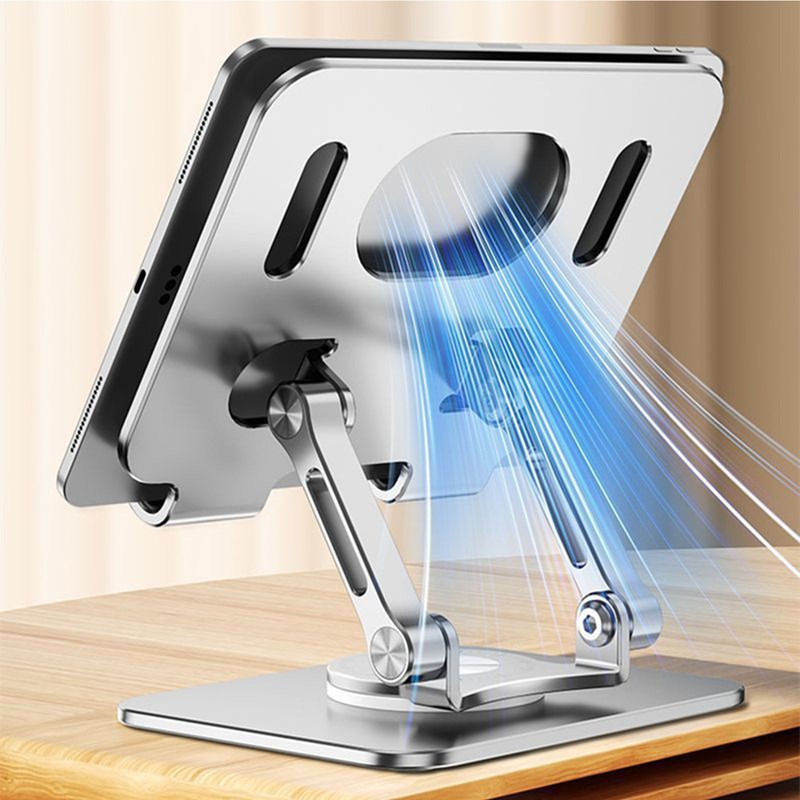 Tablet Stand Desktop Rotating Foldable Aluminum Alloy Heat Dissipation Base