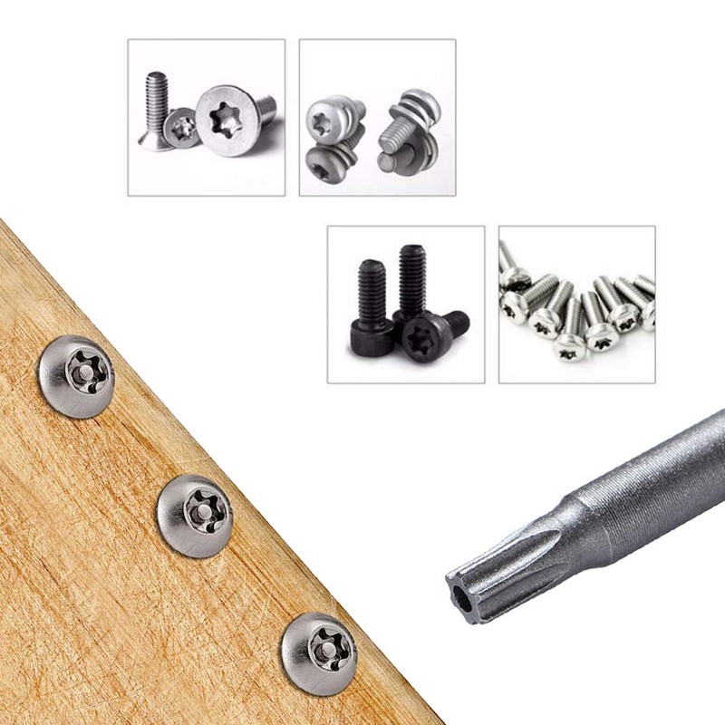 Mesee 11 Pieces Torx Screwdriver Bits Set, 1/4 Inch Hex