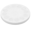 White Rubber Coated POS Magnets Countersunk with M6 Boss Thread