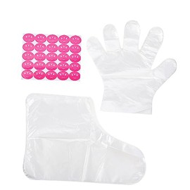 Vaguelly Mascarilla Exfoliante para Pies y Guantes de Mano Hidratantes Desechables, Diseño Portátil, PE, Pegatinas de Fijación, 200 Piezas            