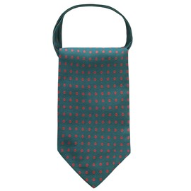 WANYING Men's Tie Scarf Ascot Tie Scarf Cravat Ties Neckerchief Classic Retro Chic for Gentleman, B08 Flower Pattern Dark Green