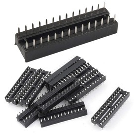 Youmile 50PACK DIP IC-Sockel 28Pin Narrow 2 Row 2,54 mm IC-Sockel Adapter Solder Type Socket