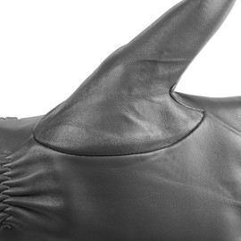 QNLYCZY Winter Leather Gloves for Women,Warm Cashmere Lining Touchscreen Texting Driving Fashion Glove