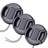 Junder 72mm Lens Cap, Set of 3, Inner Type One-Touch