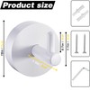 QNIIAED 2 Pack Towel Hooks for Bathrooms,Stainless Steel Door Hook