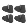 4 Pcs D Ring Patch Stainless Steel D Ring Pad