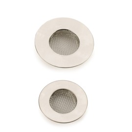 RSVP International Dishwasher Safe Sink, Strainer Set of 2, Stainless Steel