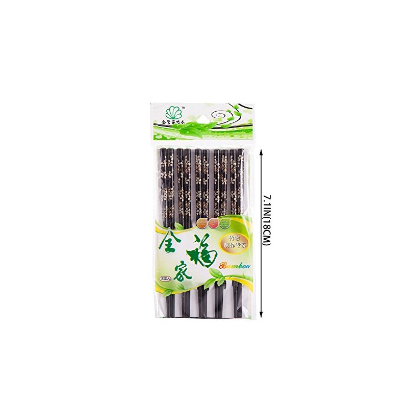 10 (5 pairs) Durable Short Child Size Bamboo Chopsticks