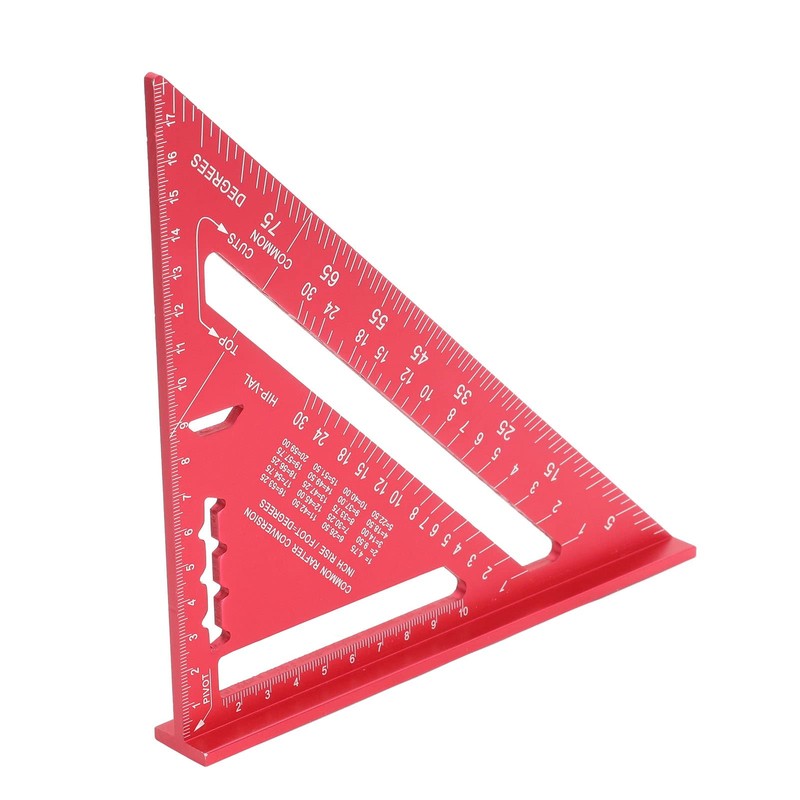 Woodworking Triangle Aluminium Alloy Electrophoresis Paint Clear Scale Carpenter's Angle
