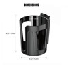 TRANSWARPS Boat Cup Holder, Large Mountable Cup Holder,Universal Multi Size