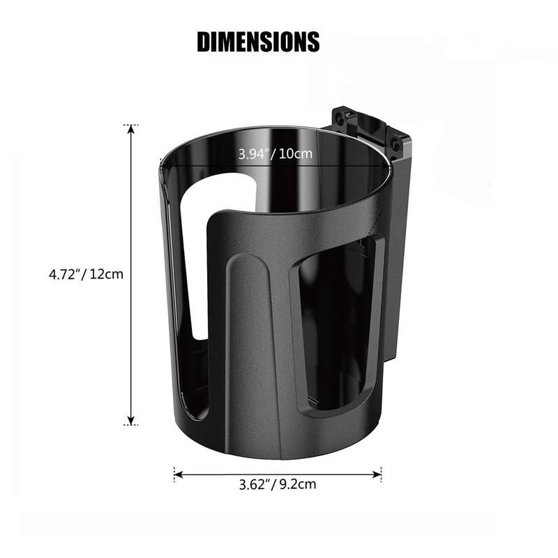 TRANSWARPS Boat Cup Holder, Large Mountable Cup Holder,Universal Multi Size