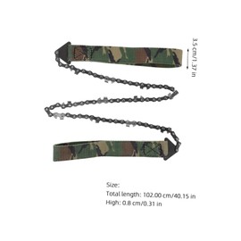 CORHAD Portable Pocket Chainsaw Emergency Tool for Camping Sturdy Wire Saw with Finger Handle Versatile Manual Saw for Outdoor Activities and Gardening Essential Supply for Tree Cutting