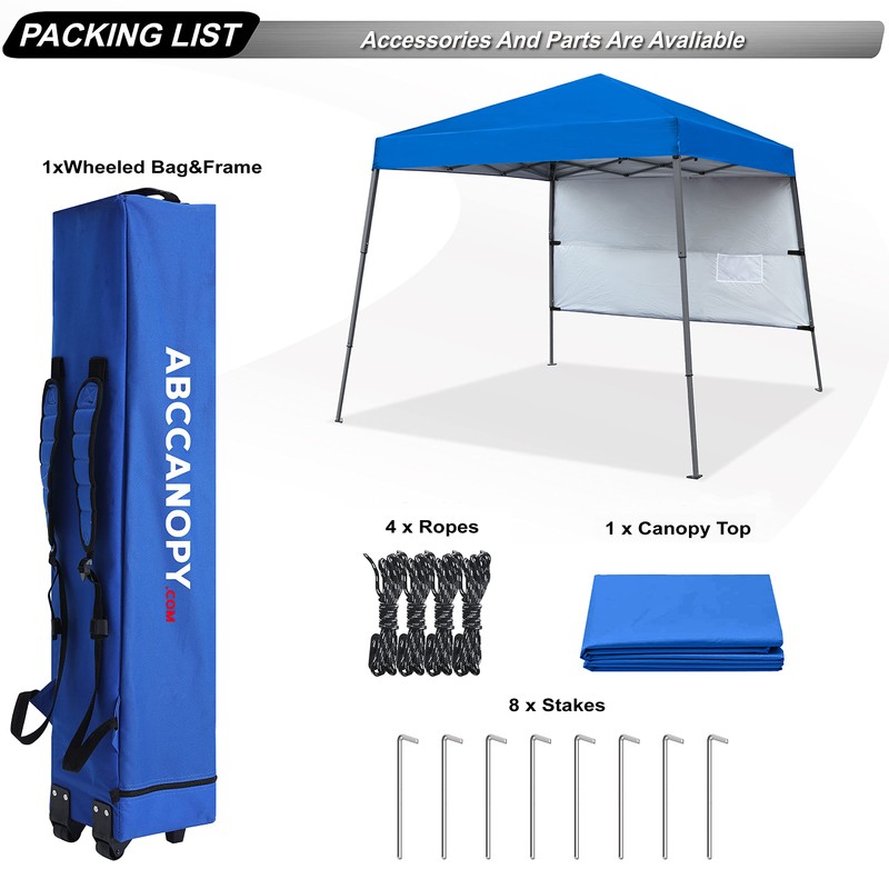 ABCCANOPY Pop Up Canopy Tent-Outdoor Camping Canopy Slant Leg Beach