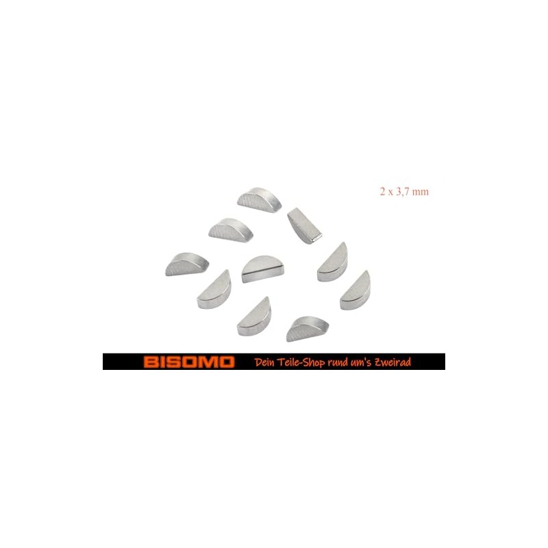 10 x Disc Spring 2 x 3.7 mm Crescent Moon