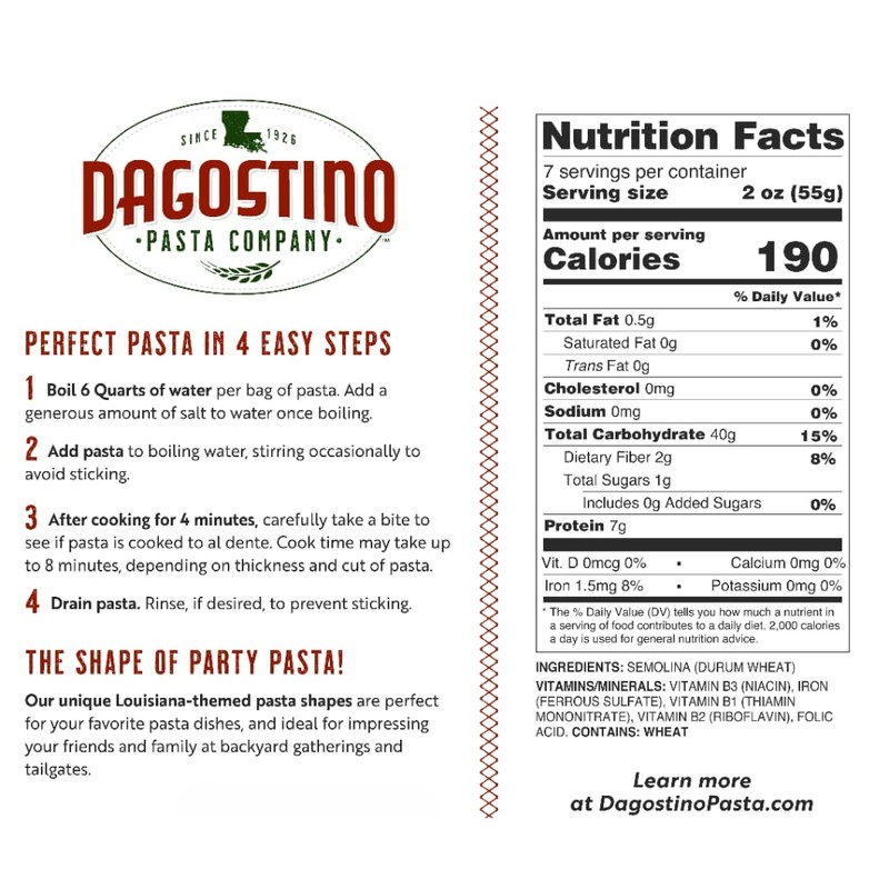 Dagostino Crawfish Shaped Pasta, Pack of 3 – Fun Louisiana