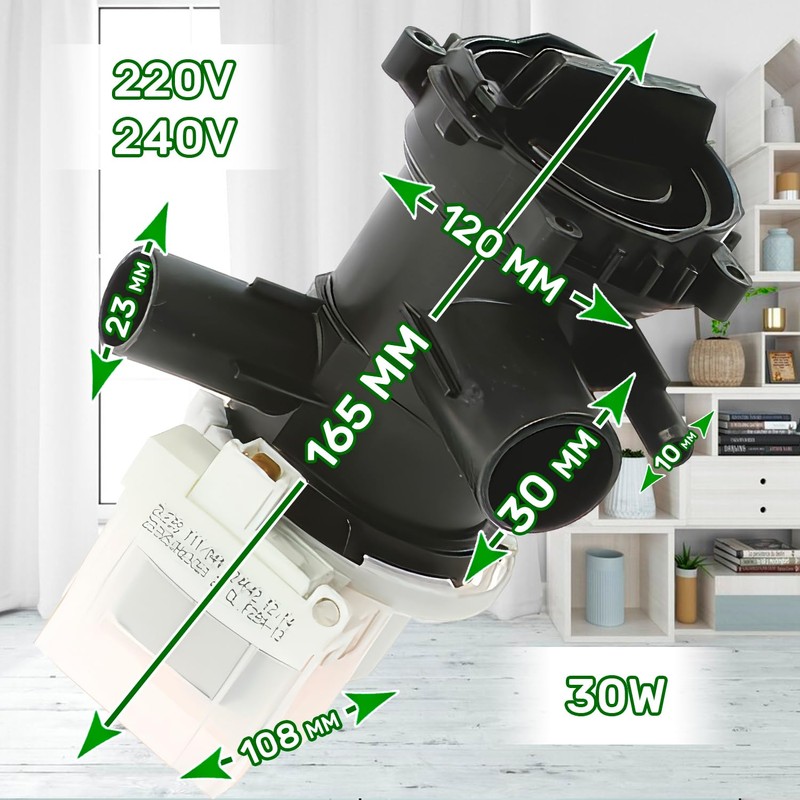 Washing Machine Pump 30 W with Original Code 00145212 145212