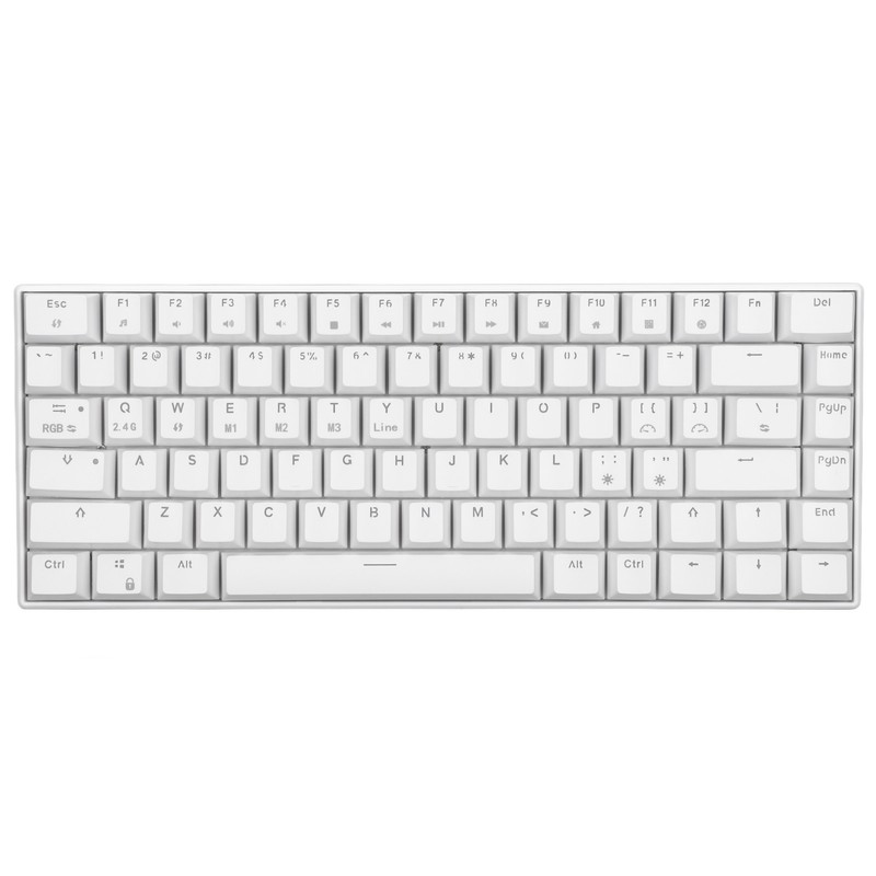 Mechanical Keyboard 82 Keys RGB Wireless 2.4G BT3.0 Type C