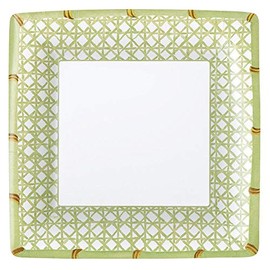 Caspari Trellis Paper Dinner Plates - 8 Per Package