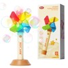 Dayinkes Bubble Machine for Kids, Rechargeable Bubble Wands with LED