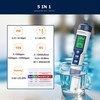 5-in-1 Digital Salt Tester for Aquarium and Pool TDS, pH,