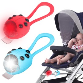 Pack of 2 Children's Reflector Pendants: LED Flashing Light School Bag, LED Reflectors Children's Safety Light School Bag Reflectors, Safety Light Reflector Pendant for Backpack Jogging Hiking Running