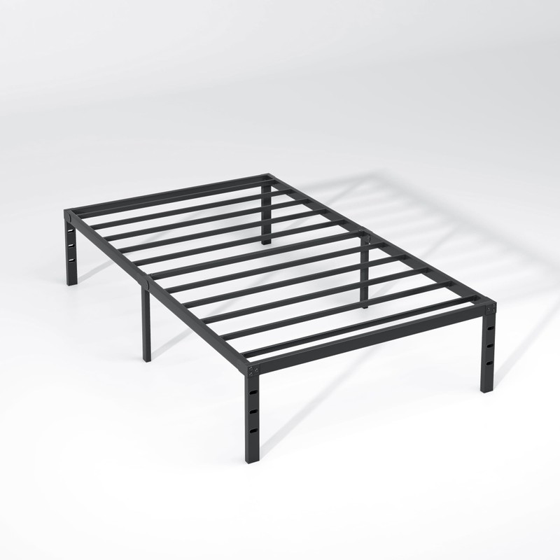 NEW JETO Metal Bed Frame,Twin Size Bed Frame with Storage