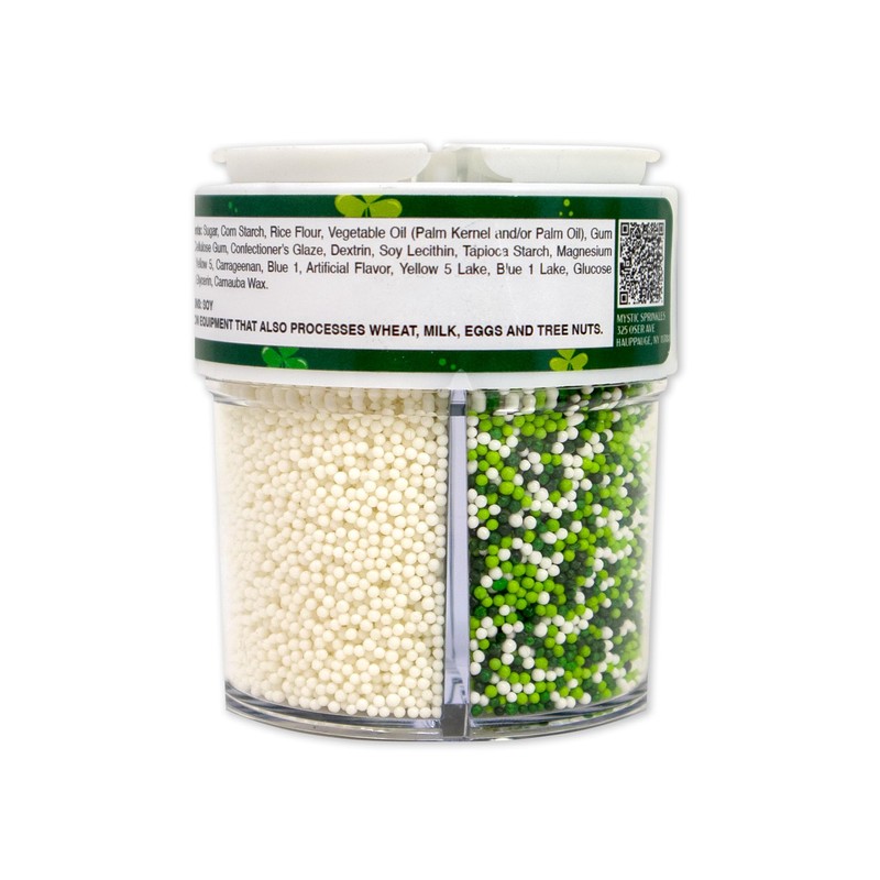 Mystic Sprinkles St. Patrick's Day 4 Cell Sprinkle Assortments (Clover
