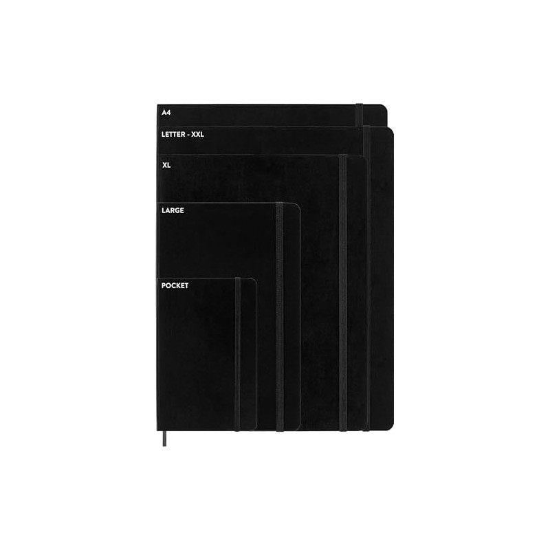 Moleskine Libreta Clásica Grande Negra Hoja Blanca Pasta Suave