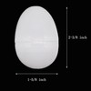 YTYKINOY 30pcs 2-3/8" Blank White Plastic DIY Easter Eggs