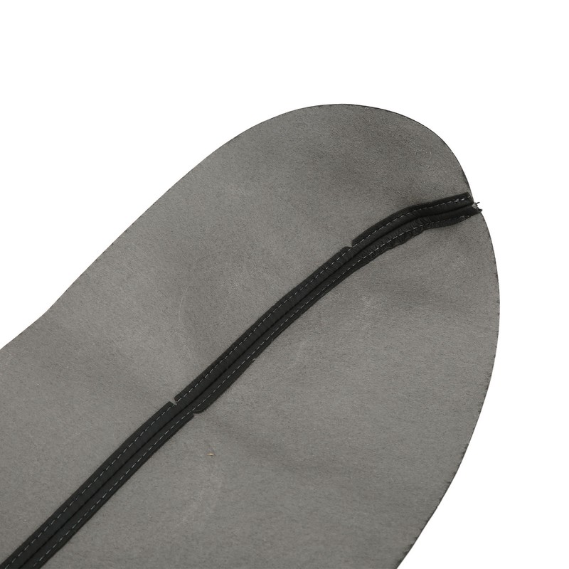 2pcs Front Door Panel Armrest Cover Black Artificial Leather Replacement