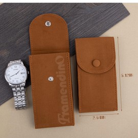 Framendino, 6 Pack Velvet Watch Pouch Portable Watch Travel Case for Men Women Watch Storage Bag Organizer Protective Watch Box Pouch, 21949_6_02282024