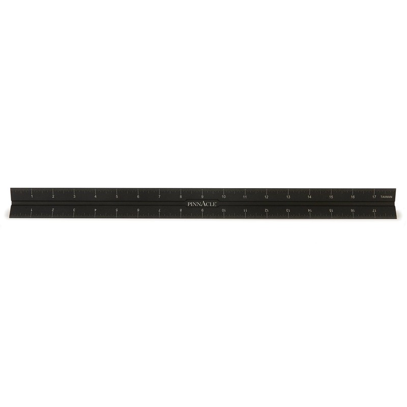 Pinnacle Triangle Ruler – 18” – Imperial and Metric