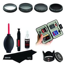 Bower Essential Filters and Cleaning Kit for DJI Phantom Drones, UV-CPL-ND4-ND8, Compact (SkyCapture SCS-DJI Phantom 3/4 Kit)