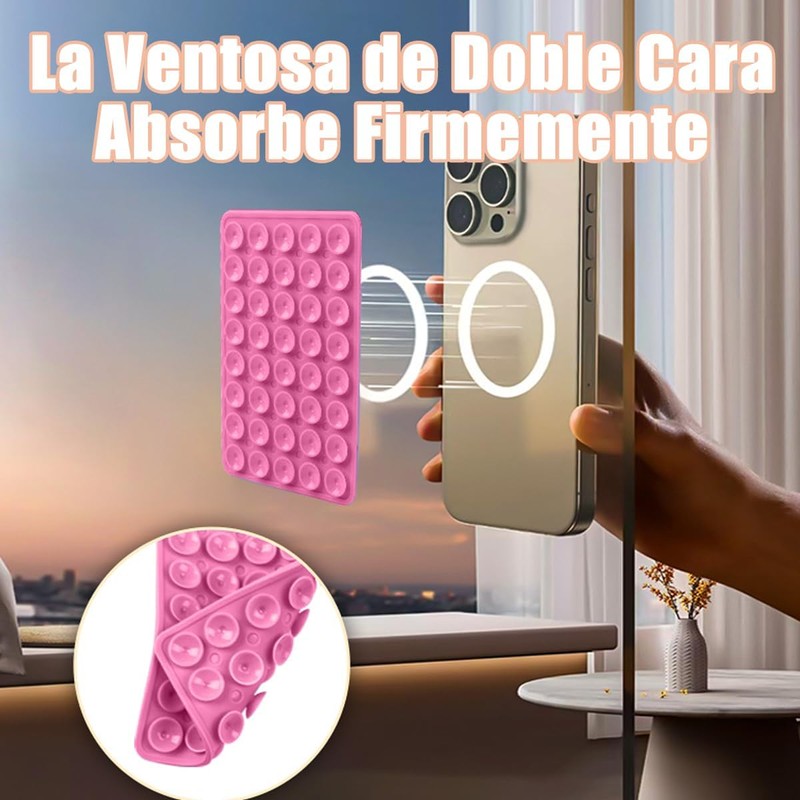 10 Piezas Ventosas para Celular, Soporte para Telefono de 40