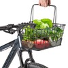 Front Bike Basket with Handle– Detachable Bicycle Basket for Groceries,
