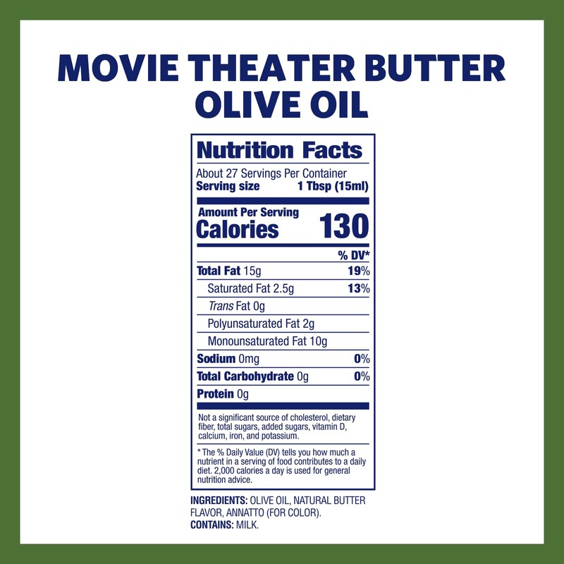 Kernel Season's Movie Theater Butter Olive Oil, Popcorn Oil, 13.75