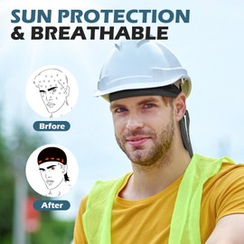 GXCROR Cooling Bandana Cap, Sweat Wicking Helmet Liners, Skull Caps, Doo Rag for Motorcycle, Bicycle, Running, Outdoor Work