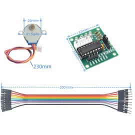 MTDELE 5 Sets 28BYJ-48 ULN2003 5V Stepper Motor Driver + ULN2003 Stepper Driver Boards Compatible with for Arduino DIY Toy Robot 3D Printer