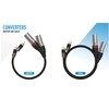 khadas Balanced RCA Adapter, XLR 3 Plug Cable, Audio Stereo