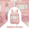 Vangue Clear Backpack Stadium Approved Heavy Duty Clear Bookbag with
