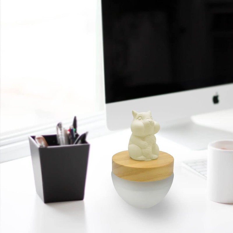 ES PAZION アロマセラミックディフューザー インテリア ギフト ホームデコ ハッピーシマリス コージーティー香り 3.4オンス (200ml)