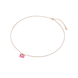 Rafaela Donata Women's Necklace 925 Sterling Silver Decorated with Crystals Heart Cut Brilliant Cut, Silver, Crystal