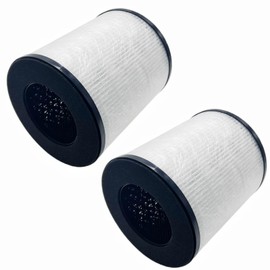 Slirceods (2-Pack) H13 True HEPA Replacement Filter Compatible with Tenergy Renair, Cool-Living CL-6070A, Beaba, Tredy TD-1300 HEPA Air Filter Purifer for Home Large Room (white TD1300)